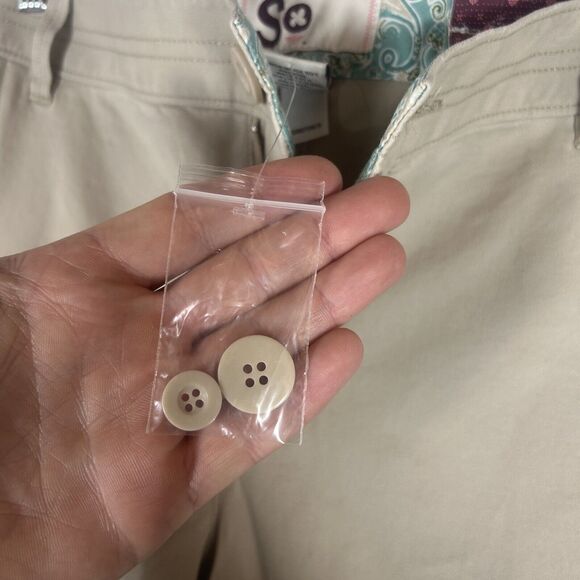 Kohls SO NEW Bootcut Khaki Pants Girls Teens Size 17 Uniform Pants Stretch NWT - Picture 6 of 11